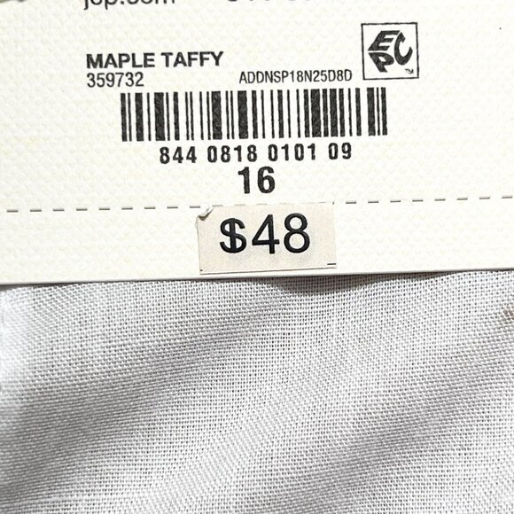 a.n.a. Women's Highest-Rise Tapered Leg Maple Brown Pleated Pants Size 16 NWT - Picture 5 of 11